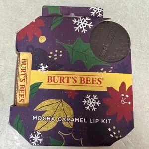 2x Burt's‎ Bees Mocha Caramel Lip Chapstick/Scrub Kit